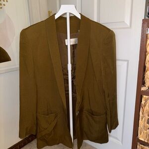 Vintage Olive Green Lightweight Blazer